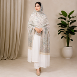 Pure Lawn Self Jacquard With Handmade Embroidery Jaal Chaddar