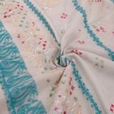 Summer Pure Lawn Jacquard and Hand Embroidery Chaddar