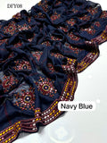 Taj Swiss Lawn Fabric Elegant And Beautiful Machine Balochi With Sequence Full Size Chadar