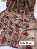 Taj Swiss Lawn Fabric Elegant And Beautiful Machine Balochi With Sequence Chaddar💫