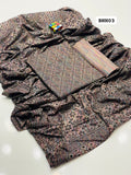 Stuff Soft Khaddar All Over Chunri Print Shirt And Soft Khaddar Chunri Print Dupatta With Self lining Trouser 3PC Dress