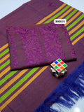 Stuff Khaddar Gala Panel Pakka Mirror Embroidery Shirt And Plain Trouser With Rangoli Embroidery Shawl 3PC Dress