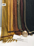 Stuff Velvet Wool Beautiful 2 Sided Border Gents Shawl
