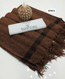 Stuff Velvet Wool Beautiful 2 Sided Border Gents Shawl
