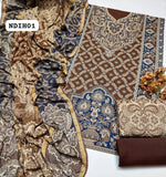 Stuff Jamawar Kashmiri wool Gala Daman Shirt, Wool Trouser Along With Jamawar Kashmiri Wool Full Shawl3 Pcs Dress &nbsp;Very Beautifull Artical