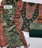 Stuff Jamawar Kashmiri wool Gala Daman Shirt, Wool Trouser Along With Jamawar Kashmiri Wool Full Shawl3 Pcs Dress &nbsp;Very Beautifull Artical