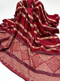 Stuff Pashmina Elegant And Beautiful Bnarsi Shawl With Velvet Or Sequence Work shawl