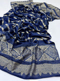 Stuff Pashmina Elegant And Beautiful Bnarsi Shawl With Velvet Or Sequence Work shawl