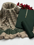 Stuff Pure Dhanak Plain Shirt Wd Dhanak Plain Trouser &nbsp;Along Wd Pashmina Velvet Border Shawl &nbsp;3PC Dress