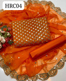 Shafon &nbsp;jaal full work 9 mm shirt front back embroidered&nbsp;  Shafon 2side border &amp; cutwork&nbsp; Work dupata