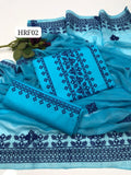 Stuff Lawn COmputer Cross STich Embroidery Over All Work SHirt And Lawn Trouser With Chiffon 4 Side Border Embroidery Work DUpatta 3PC Dress