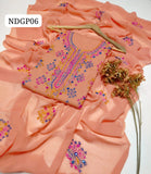 Stuff lawn 100/100 handamde Afghani Gala jaal Style Neat WOrk Shirt And Plain Trouser WIth Chiffon EMbroidery Dupatta 3PC Dress