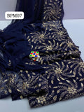 Stuff Chiffon LCD Gotta All Over Jaal Embroidery Work SHirt Back Boti Jaal WIth LCD Gotta 4 Border Work Dupatta 2PC Dress