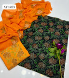 Stuff Soft Lawn Shadow Shisha+Kacha Ghulab Front Jaal Shirt, Contrass Embroided Trouser Along With Chiffon Contrass Embroided Dupatta 3pcs &nbsp;Dress