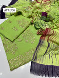 Stuff Soft Lawn &nbsp;Gotta Work &nbsp;Bunch Boti Daman Shirt, Embroided Trouser Along With Chiffon Tye&amp;Dye Gotta Work Dupatta3pcs Dress