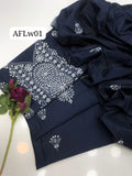 Stuff Paper Cotton Aplic Patti Gala Front Boti Shirt, Along With Paper Cotton Tarkashi &nbsp;Embroided Dupatta 2pcs Dress