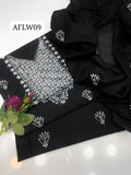 Stuff Paper Cotton Aplic Patti Gala Front Boti Shirt, Along With Paper Cotton Tarkashi &nbsp;Embroided Dupatta 2pcs Dress