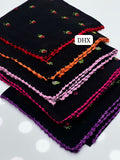 Swiss Lawn Fabric Elegant And Beautiful Hand Made Cross Stitch Embroidery Four Sided Hand Made Lace Chadar