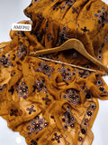 Stuff Pure Krinkle Chiffon Full Heavy Embroidery 9MM Sequence Work Shawl