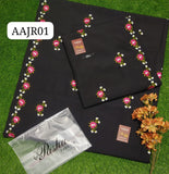 Stuff Swiss lawn 2 Sided Border Embroidery jall Chaddar