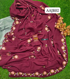 Stuff Swiss lawn 2 Sided Border Embroidery jall Chaddar