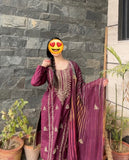 Stuff Lawn &nbsp;LCD Gotta Panel Embroidery Shirt And Chifon LCD Gotta WPrk Dupatta With Plain Trouser 3PC Dress