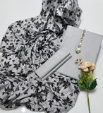 Stuff Khaddi Lawn Plain Shirt Plain Trouser Along With Block Print Khaddi Lawn Dupatta 3pcs Dress🥻