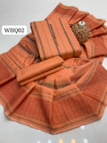 Stuff Soft Cotton Full Jacquard Work Shirt And Plain Trouser With Jacquard Work Dupatta 3PC Dress