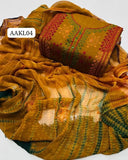 Stuff Lawn afghani Miror handmade All Over Embroidery Shirt And Chiffon Tye And Dye Embroidery Dupatta With Lawn Trouser 3PC Dress