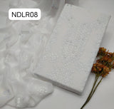 Stuff Pure Lawn 100/100 Handamde Pakka Patang Gala jall Neat Work Shirt ANd Plain Trouser With Chiffon Embroidery Dupata 3PC Dress