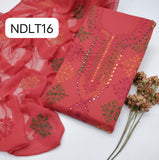 Stuff:::: Pure lown100/100 hande made Afgani Gala Jall Neat work Shirt And Plain lawn Trouser With Shafoon Embroidery Dupatta 3PC Dress