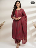 Stuff Khaddi Sussi lining Shirt And Trouser With lining Khaadi Susi dupatta 3PC Dress