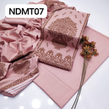 Stuff Dhanak Wool Jacquard Embroidery Shirt And Plain Trouser With Jacquard Shawl 3PC Dress