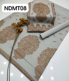 Stuff Dhanak Wool Jacquard Embroidery Shirt And Plain Trouser With Jacquard Shawl 3PC Dress