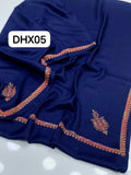 Stuff Pashmina Shawl Elegant And Beautiful Hand Made Kashmiri Embroidery With Block Print Shawl