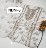 STuff Soft Bamber CHiffon Handmade LCD Gotta Embroidry Shirt And Dupatta 2PC Dress