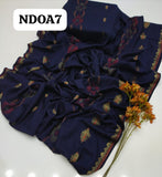 Pure Linen Tarkashi Jacquard  Banarsi Patti Shawl