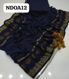 Pure Linen Tarkashi Jacquard  Banarsi Patti Shawl