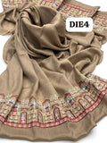 Pashmina Wool Sequence Machine Embroidery Shawl