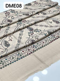 Stuff Pashmina Shawl Elegant And Beautiful Hand Made Kashmiri Embroidery With Block Print Shawl