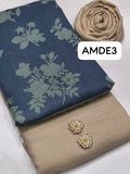 Stuff Wool Self Shirt And Trouser With Heavy &nbsp;Full size Both sided Useable Original *Khaadi Jacquard Shawl 3PC Dress
