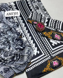 DIGITAL PRINT PREMIUM QUALITY SHAMOZE SILK SHIRT &amp; TROUSER WITH SOFT Orignal SILK DIGITAL PRINT DUPATTA 3PC DRESS