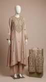 Ivory Blush Silk Three-Piece Set
