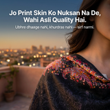 Charkha Pure Lawn Digital Print Chaddar CFA03 - rooftop print detail, no irritation