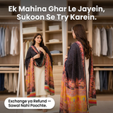 Charkha Pure Lawn Digital Print Chaddar CFA03 - dressing room mirror, 30-day guarantee