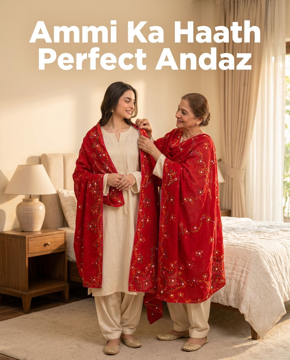 Summer Pure Lawn Hand Embroidery Chaddar