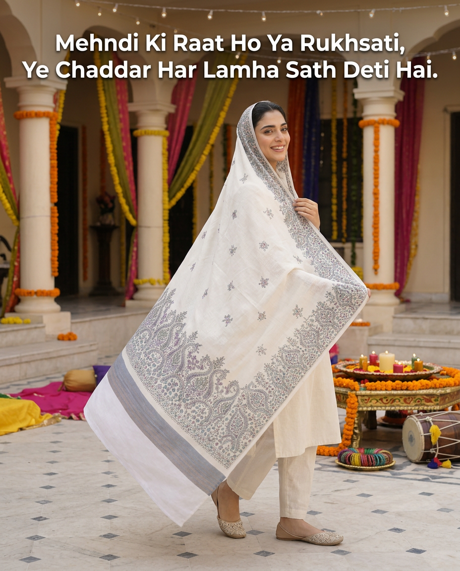 Rukhsati Ke Lamhe Mein, Yeh Chaddar Bhi Sath Hoti Hai