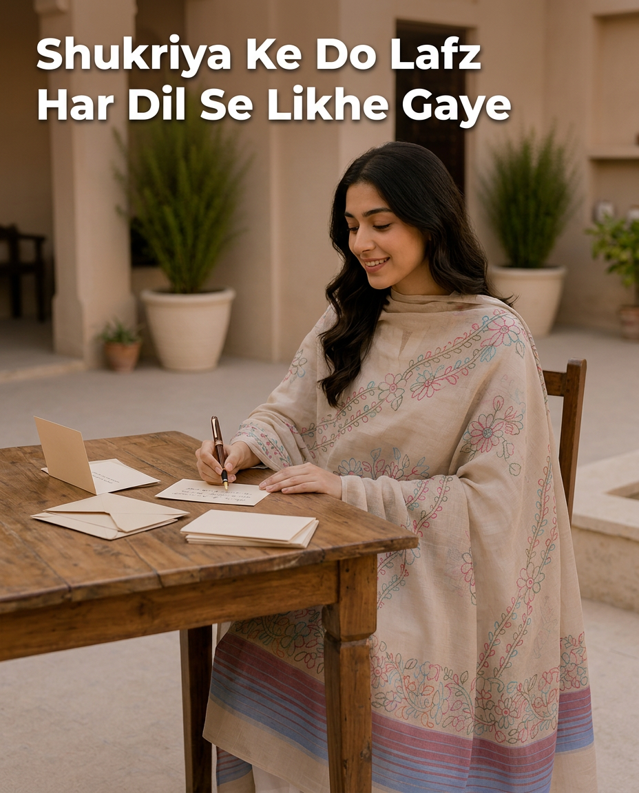 Shukriya Ke Do Lafz, Isi Tarah Ki Cheezon Se Nikaltay Hain